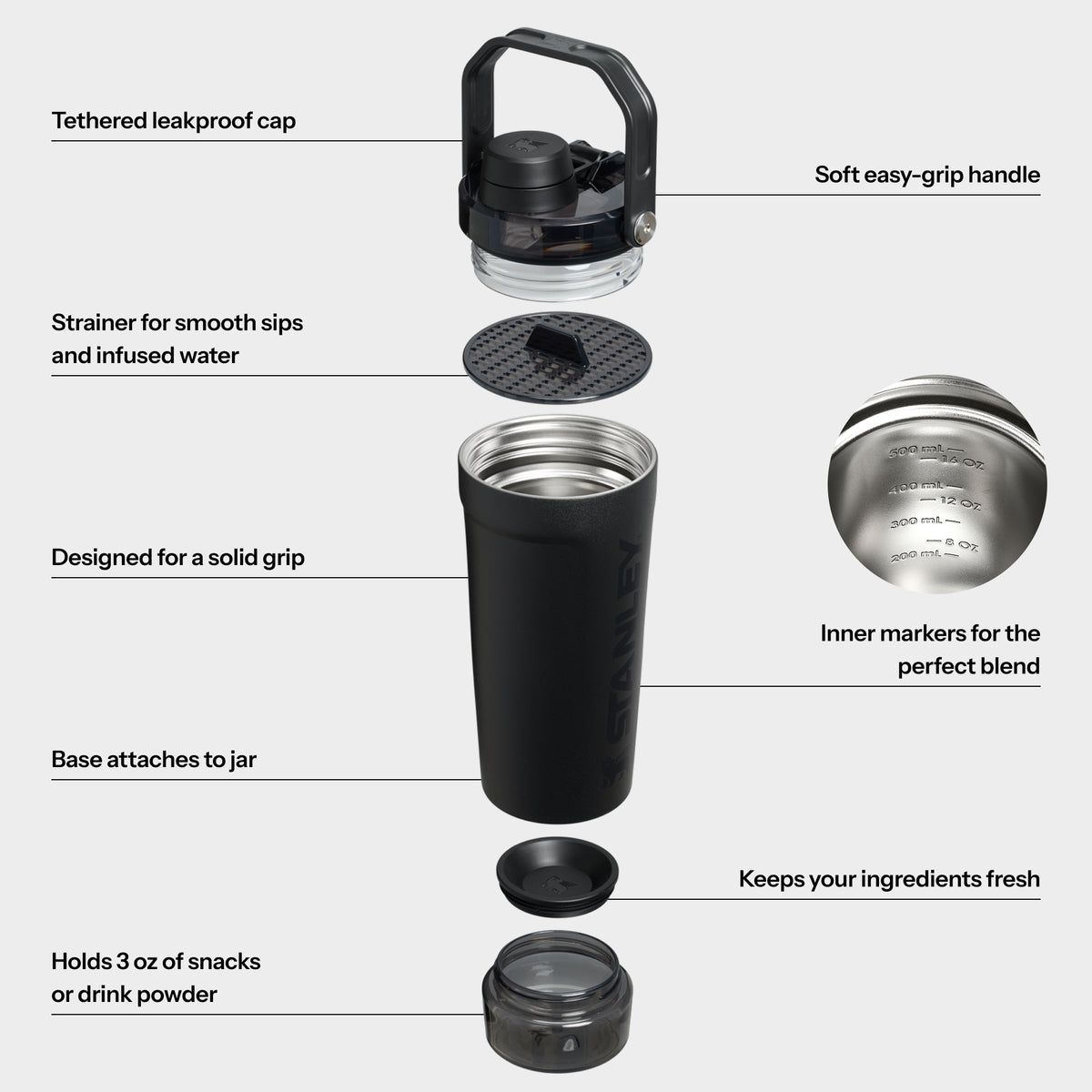 The Activate Shaker Bottle | 20 OZ | 0.59 L