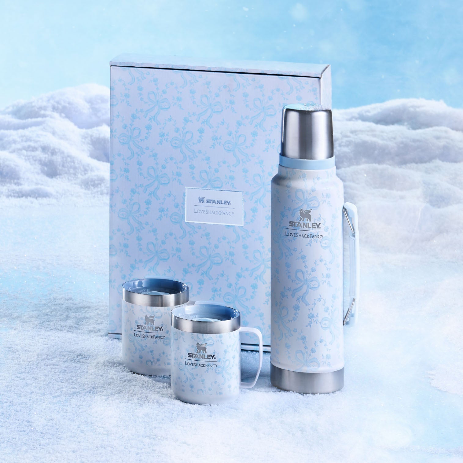 【限定商品】Stanley×LSF ココアセット Winter Ice The Holiday Legendary Classic Bottle & Buddy Cups Set | Stanley 1913