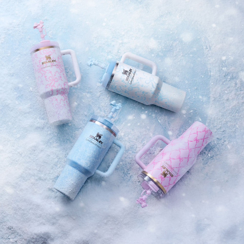 Stanley 1913 Stanley 1913 x LoveShackFancy Holiday Quencher® H2.0  Flowstate™ Tumbler in Coquette Bow Chantilly | View 5