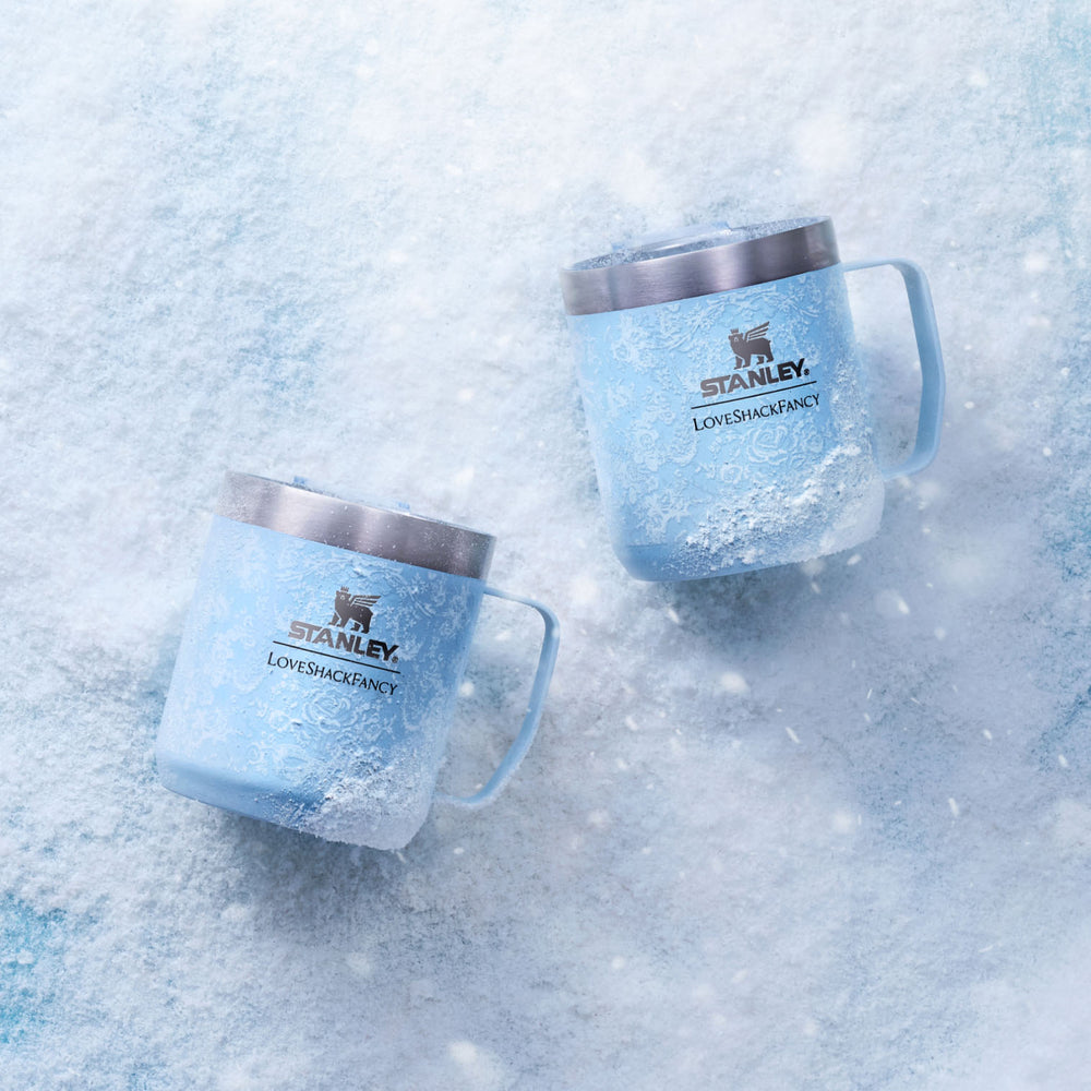 Stanley 1913 Stanley 1913 x LoveShackFancy Holiday Everyday Camp Mug Set in Toscana Toile Alpine Blue | View 5