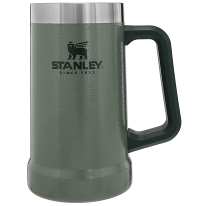 Stanley 1913 Adventure Big Grip Beer Stein 24 OZ 0.71 L in Hammertone Green
