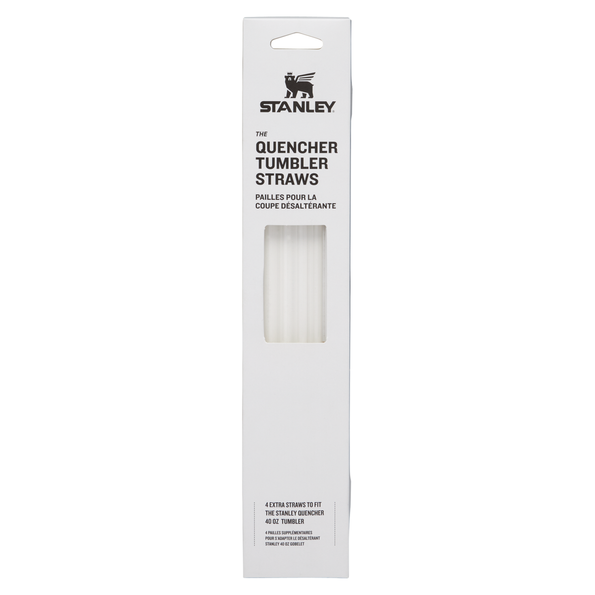 Stanley 1913 Adventure Quencher Travel Tumbler Straws 40 OZ 4-Pack in Clear