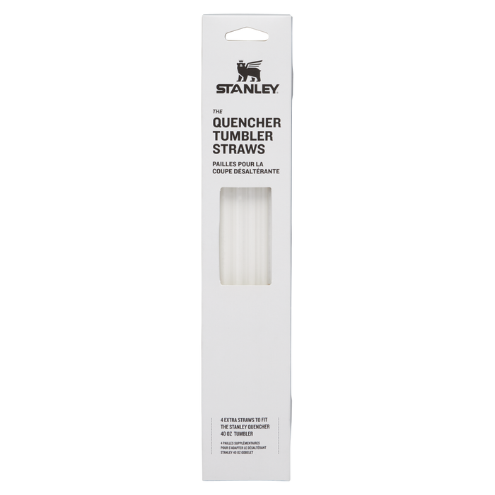 Stanley 1913 Adventure Quencher Travel Tumbler Straws 40 OZ 4-Pack in Clear