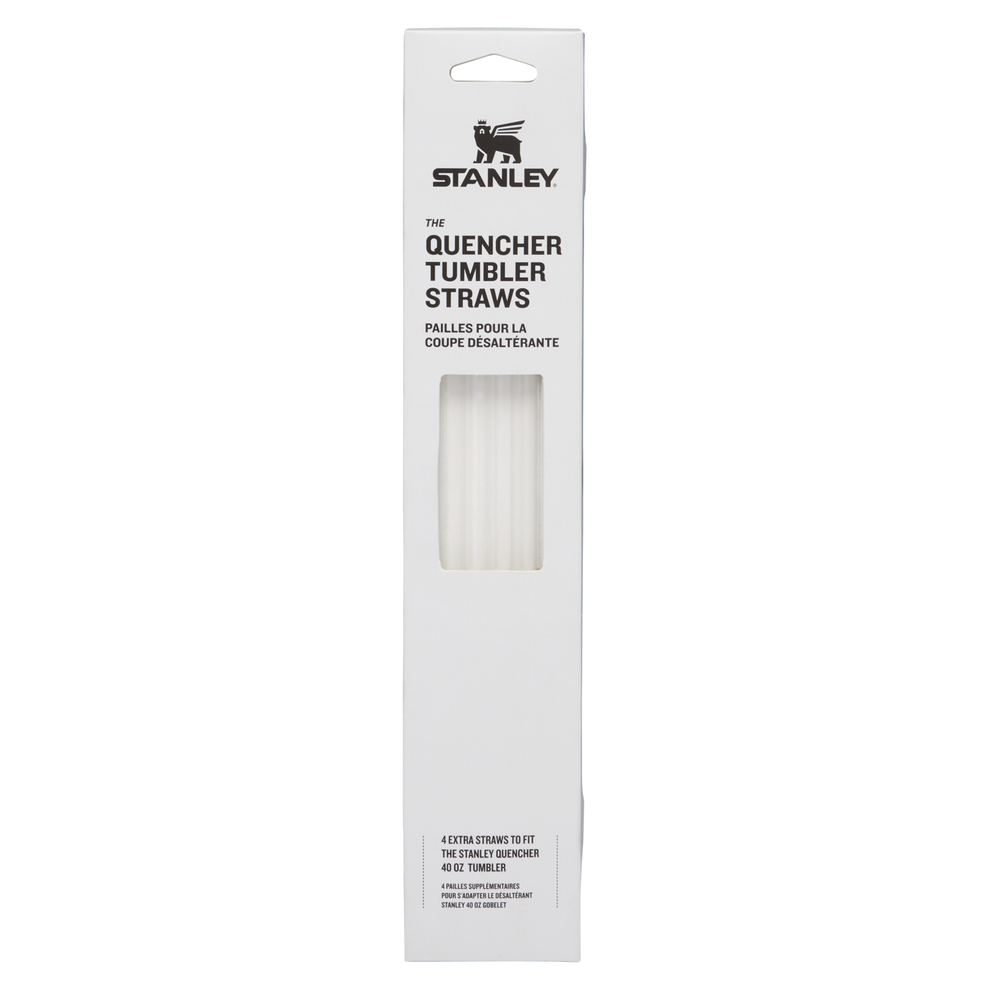 Stanley 1913 Adventure Quencher Travel Tumbler Straws 40 OZ 4-Pack in Clear