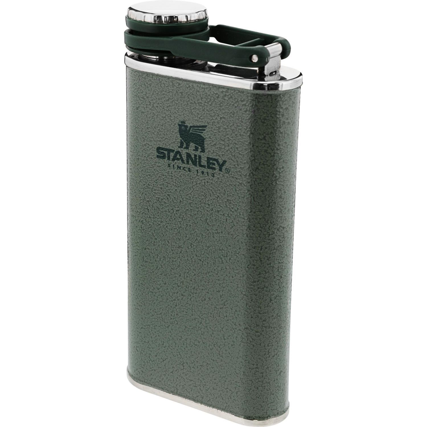 Stanley 1913 Classic Easy Fill Wide Mouth Flask 8 OZ 0.23 L in Hammertone Green | View 1
