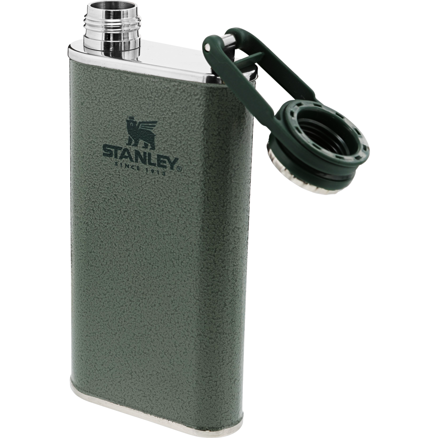 Classic Easy Fill Wide Mouth Flask | 8 OZ | 0.23 L: Hammertone Green