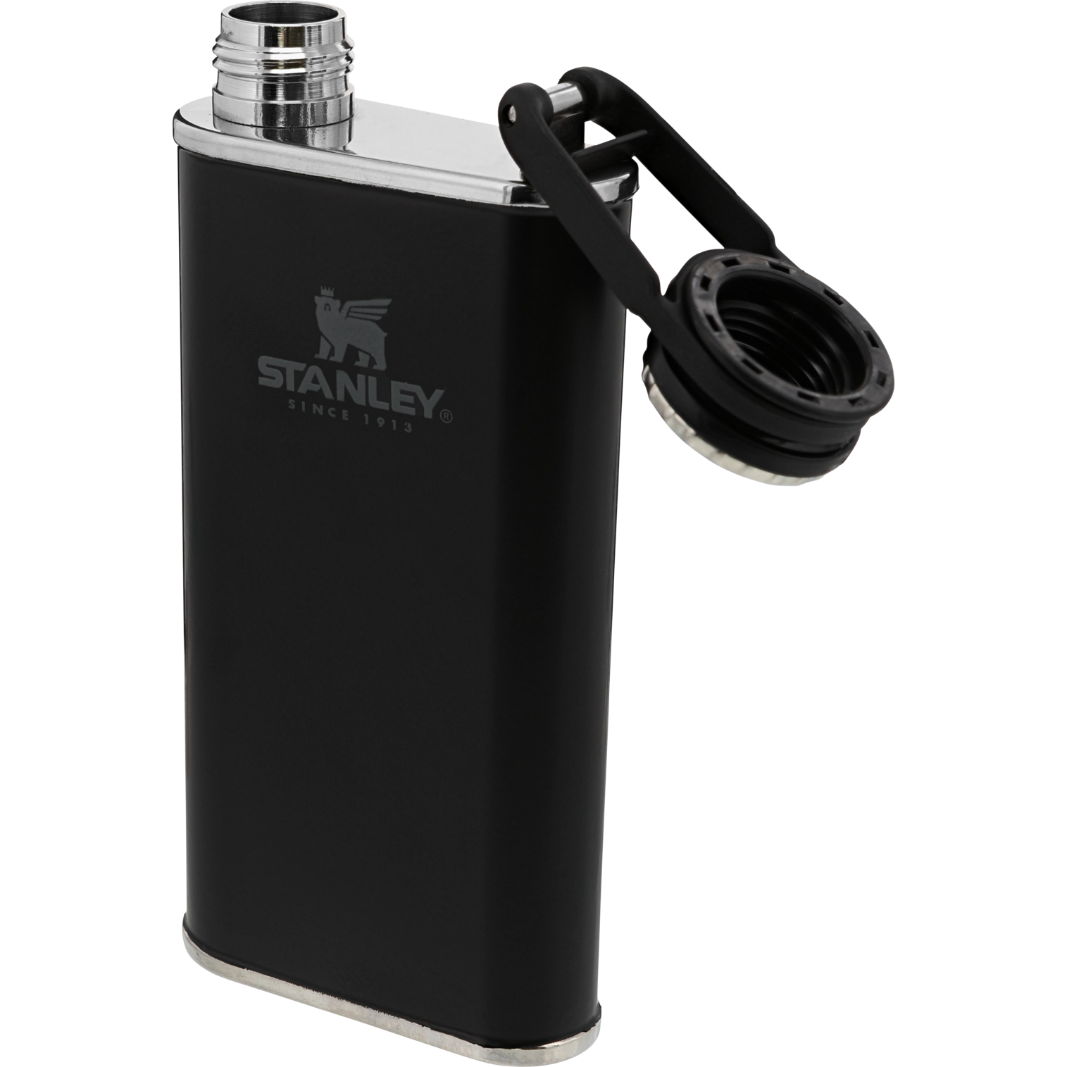Classic Easy Fill Wide Mouth Flask | 8 OZ | 0.23 L: Matte Black