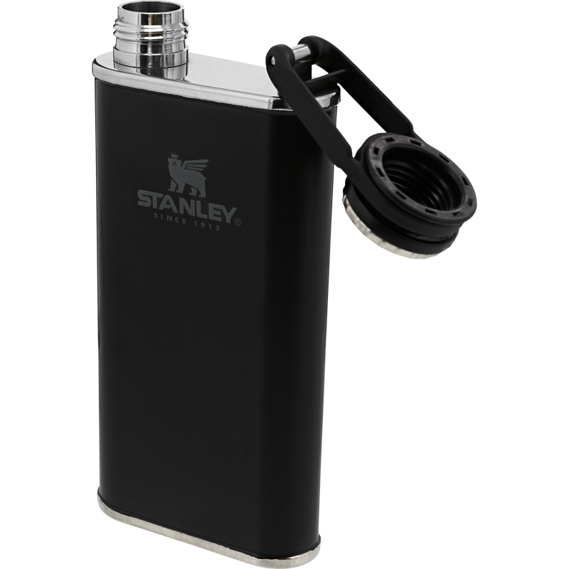 Stanley 1913 Classic Easy Fill Wide Mouth Flask 8 OZ 0.23 L in Black 2.0