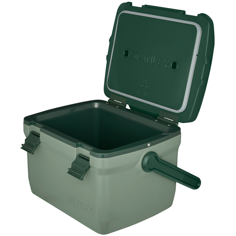 Stanley 1913 Adventure Easy Carry Lunch Cooler 7 QT 6.6 L in Stanley Green | Open View