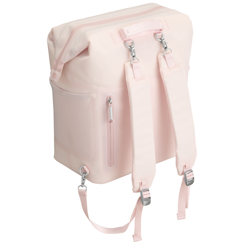 Stanley 1913 The All Day Madeleine Midi Cooler Backpack 20 Can 14.8 QT 14.0 L in Rose Quartz | Back View