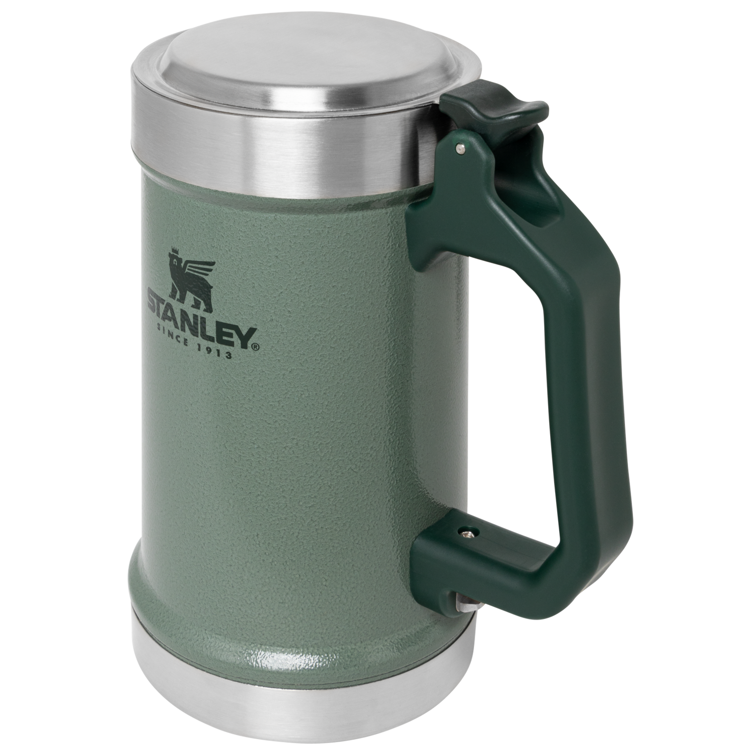 Stanley 1913 Classic Bottle Opener Beer Stein 24 OZ in Hammertone Green | View 1