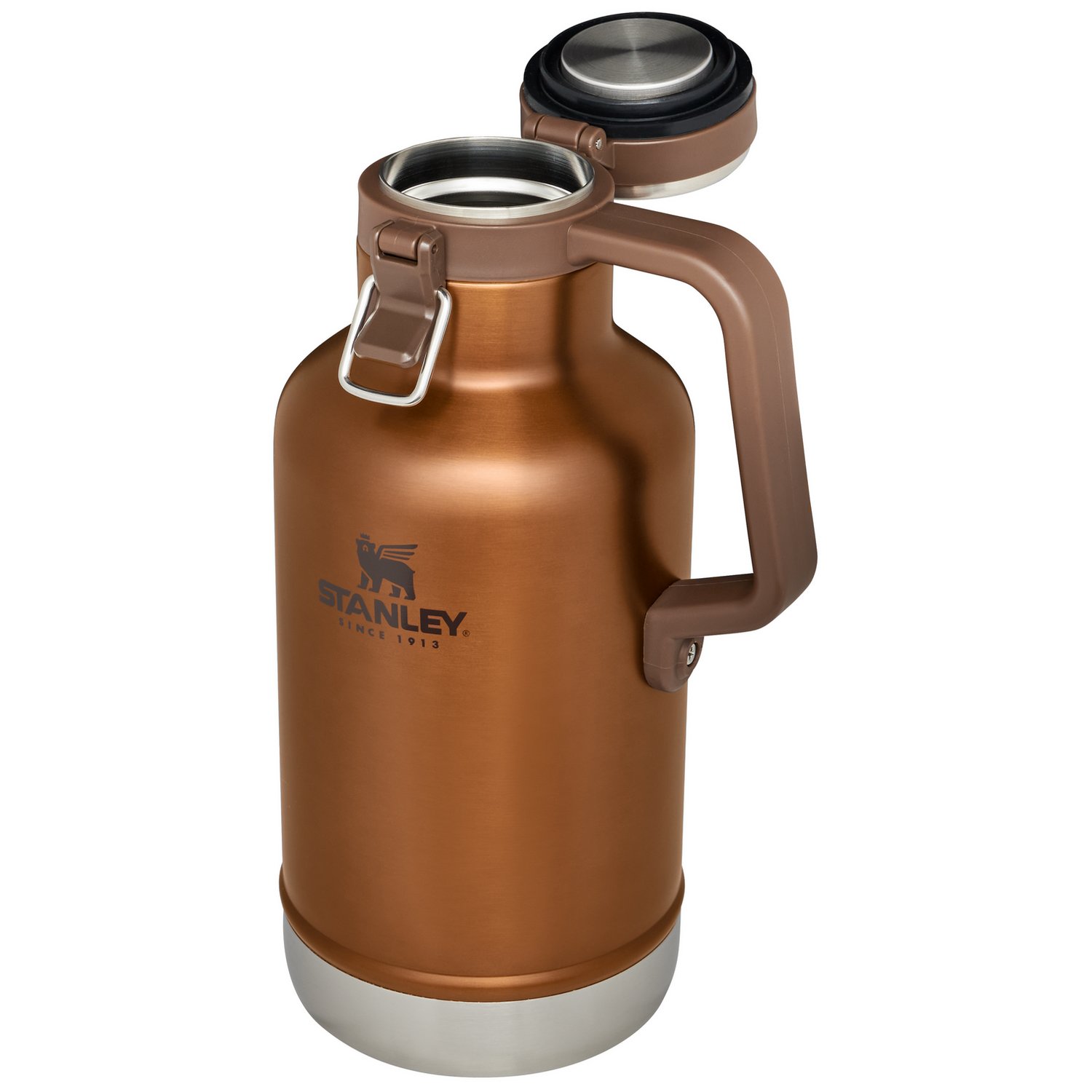 Stanley 1913 Classic Easy-Pour Growler 64 OZ 1.9 L in Maple | Front Cross Section View