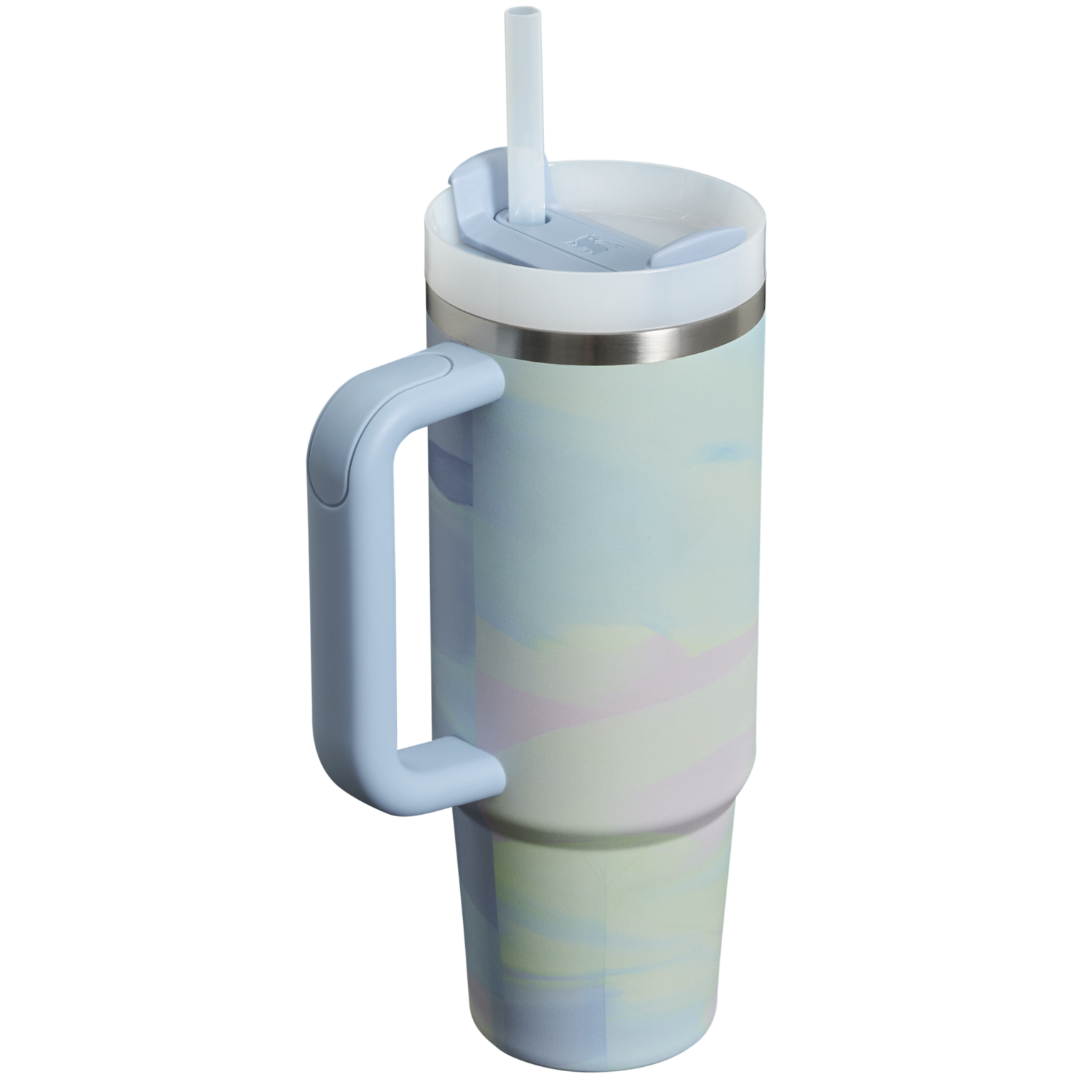 The Clean Slate Quencher H2.0 FlowState™ Tumbler | 30 OZ | 0.88 L: Cool Serene Brushstroke