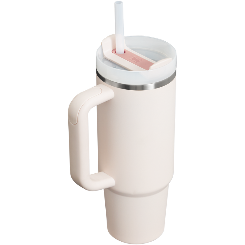 Stanley 1913 The Quencher H2.0 FlowState™ Tumbler 30 OZ 0.89 L in Rose Quartz 2.0 | Back View