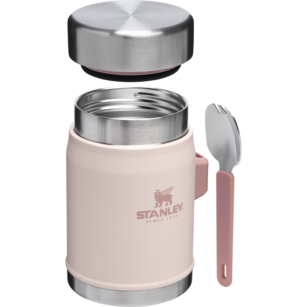 Stanley 1913 Classic Legendary Food Jar + Spork 14 OZ 0.41 L in Rose Quartz