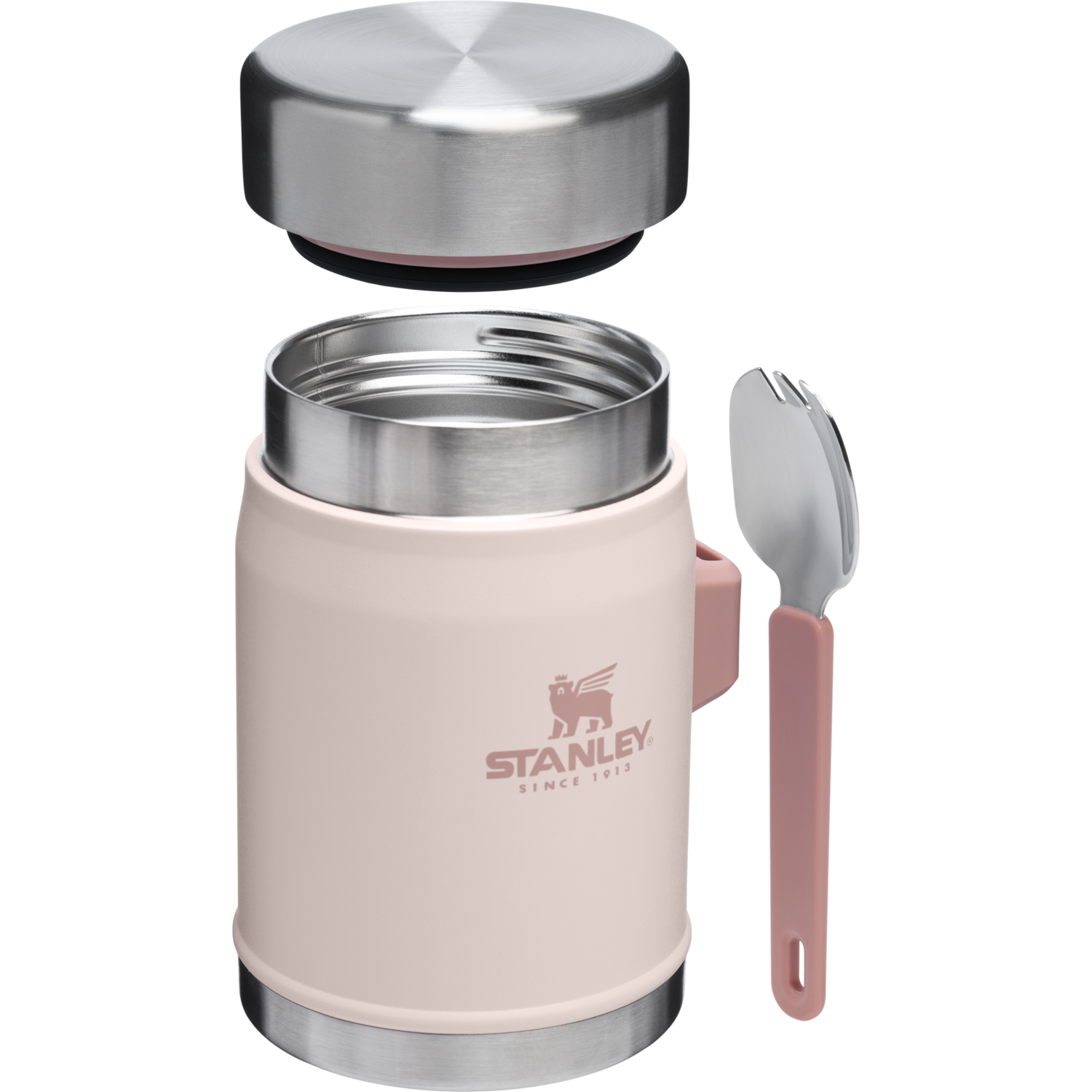 Stanley 1913 Classic Legendary Food Jar + Spork 14 OZ 0.41 L in Rose Quartz | View 2