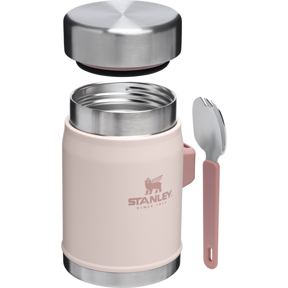 Stanley 1913 Classic Legendary Food Jar + Spork 14 OZ 0.41 L in Rose Quartz