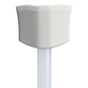 Swatch for Stanley 1913 The Stay Smooth Straw Topper 2-pack in Pale Stone | Front View
