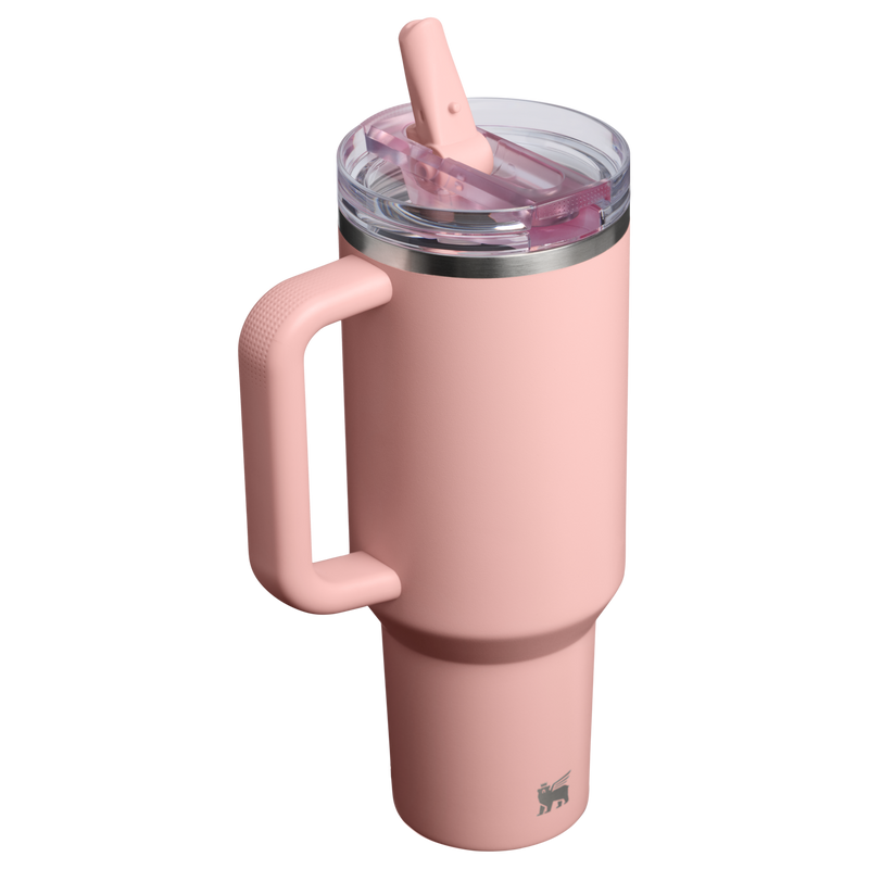 Stanley 1913 The Quencher ProTour Flip Straw Tumbler 40 OZ  1.18 L in Peach Rose | Back View