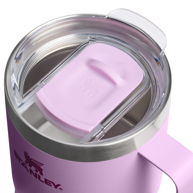 Stanley 1913 Classic Legendary Camp Mug 12 OZ 0.35 L in Soft Orchid | Lid Detailed View