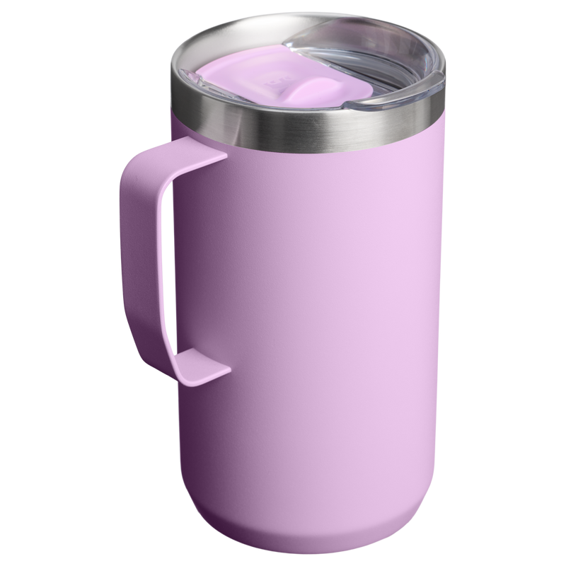 Stanley 1913 The Stay-Hot Camp Mug 24 OZ 0.71 L in Soft Orchid | Back View
