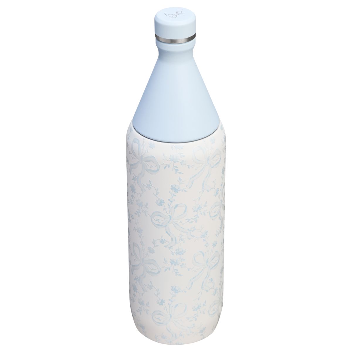 Stanley 1913 Stanley 1913 x LoveShackFancy Holiday All Day Slim Bottle 34 OZ 1 L in Coquette Bow Winter Ice | View 2