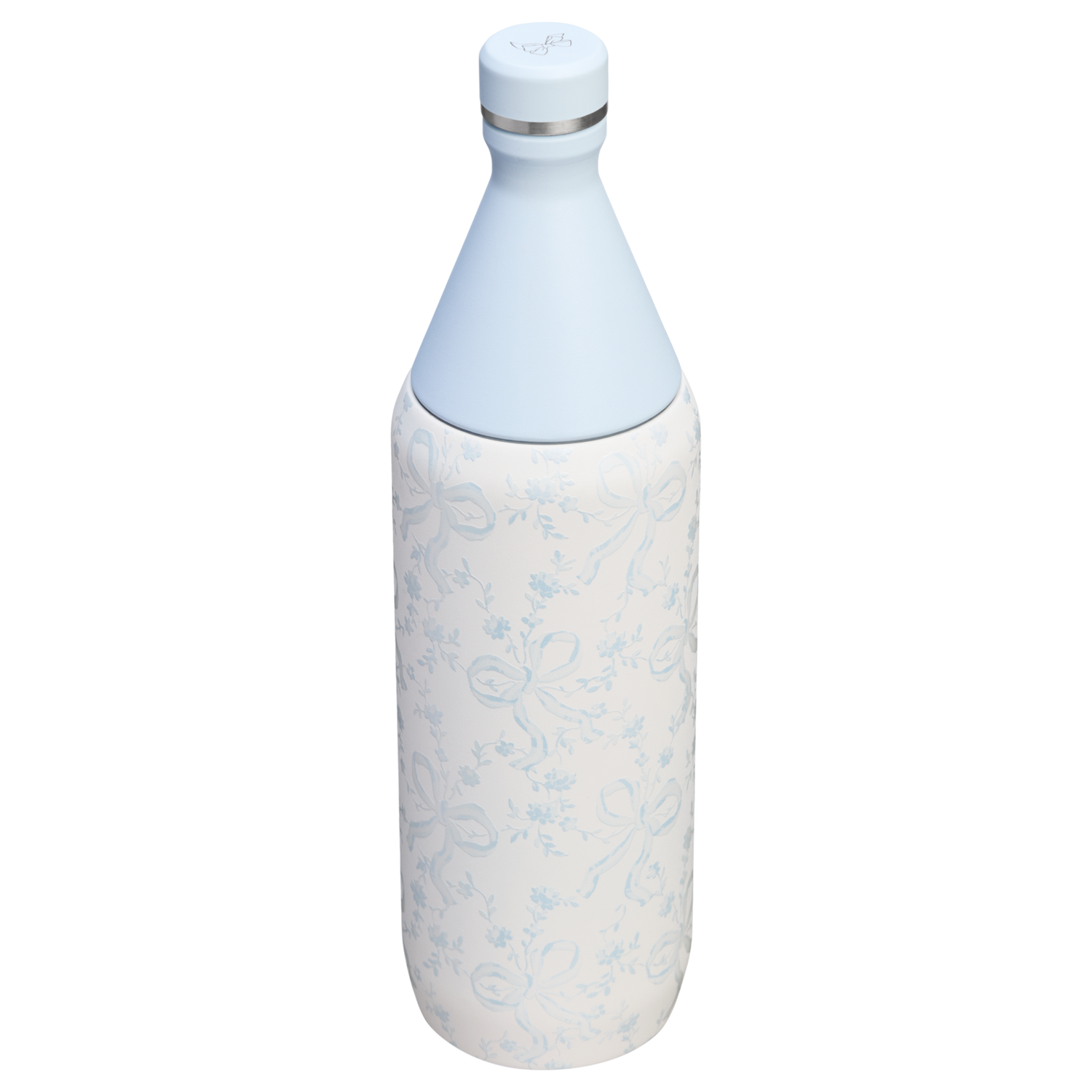 Stanley 1913 Stanley 1913 x LoveShackFancy Holiday All Day Slim Bottle 34 OZ 1 L in Coquette Bow Winter Ice | View 2
