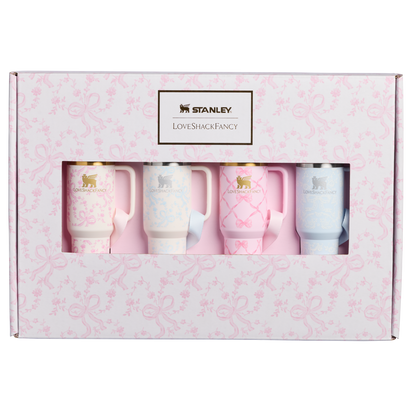 Stanley 1913 Stanley 1913 x LoveShackFancy Holiday Quencher® ProTour Ornament Set in Multi Color Pk | Front View