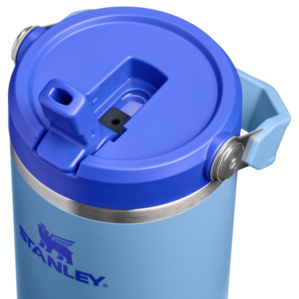 Stanley 1913 The IceFlow™ Flip Straw Tumbler 30 OZ 0.89 L in Blue Sky | Lid Detailed View