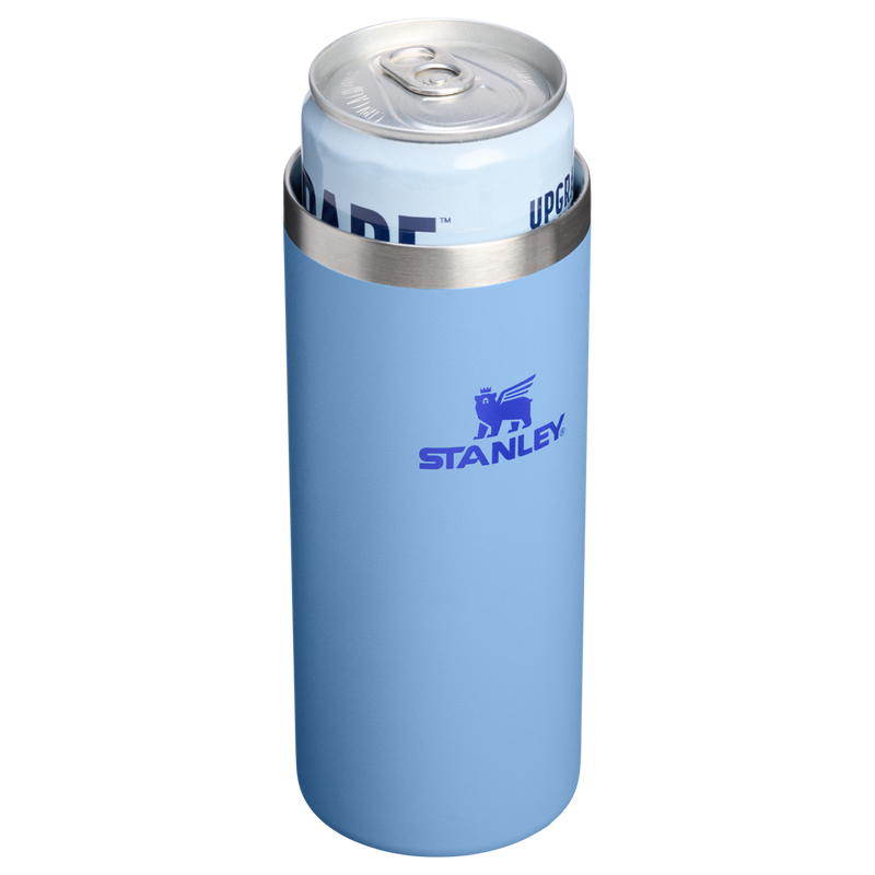 Stanley 1913 The Everyday Slim Can Cooler Cup 10 OZ 0.30 L in Blue Sky | Open View