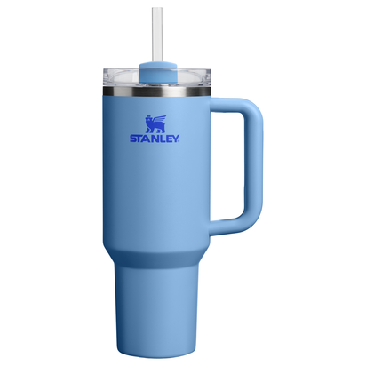 Stanley 1913 The Quencher H2.0 FlowState™ Tumbler  40 OZ 1.18 L in Blue Sky | Front Lid View