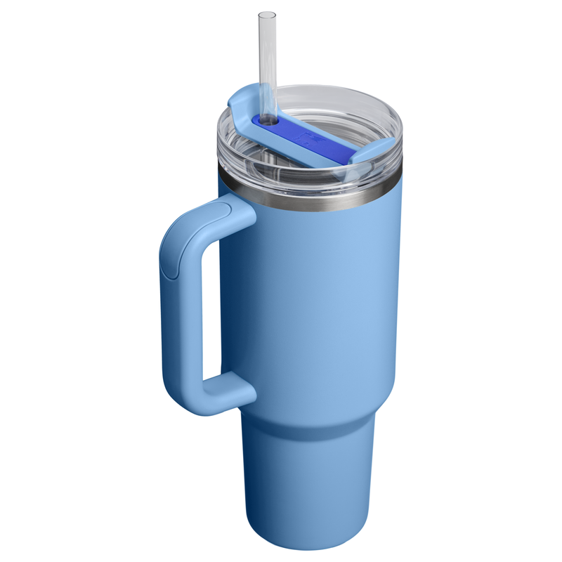 Stanley 1913 The Quencher H2.0 FlowState™ Tumbler  40 OZ 1.18 L in Blue Sky | Back Lid View