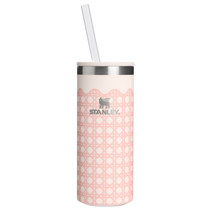 Stanley 1913 The Everyday Slim Can Cooler 10 OZ in Rose Quartz Rattan