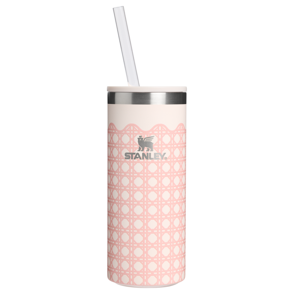 Stanley 1913 The Everyday Slim Can Cooler 10 OZ in Rose Quartz Rattan