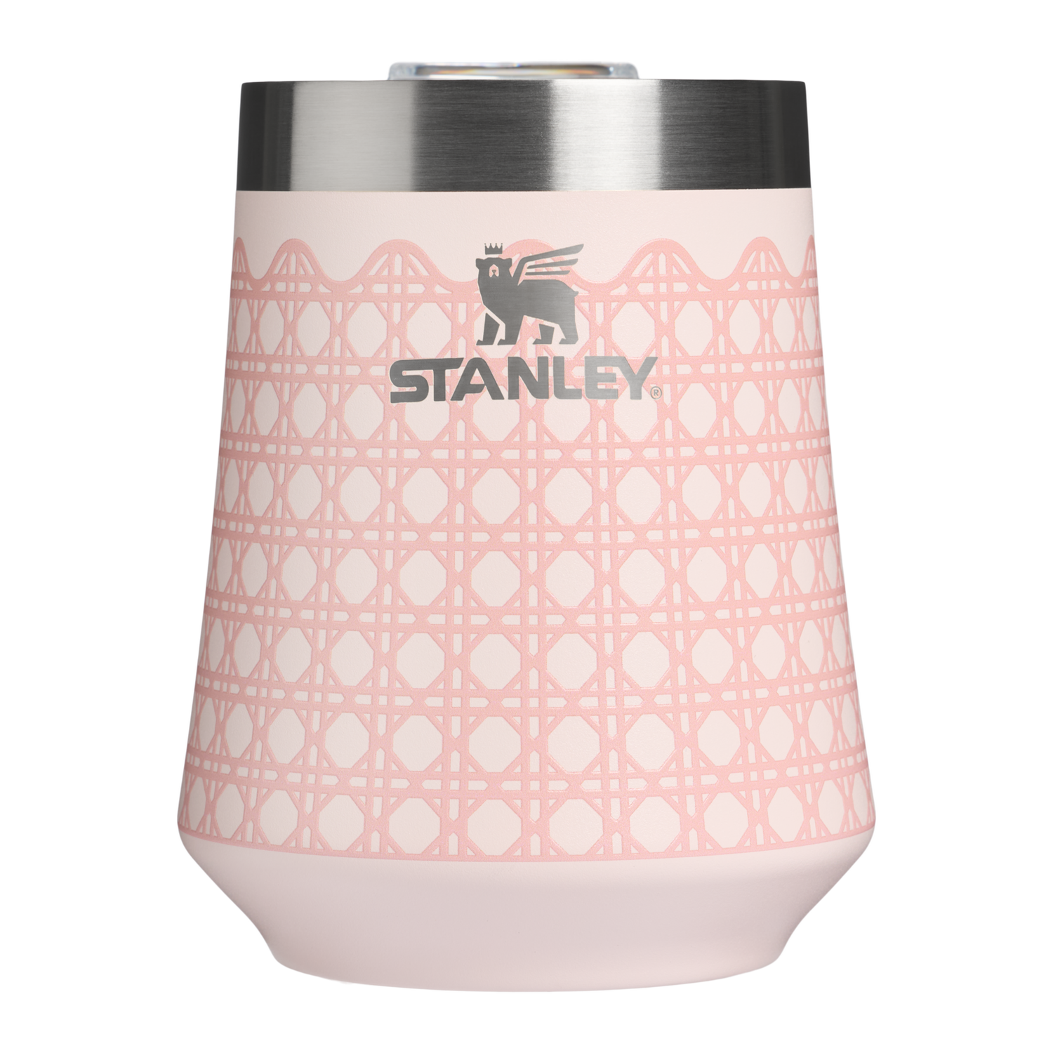 Stanley 1913 The Reserve Wine Tumbler 11 OZ 0.32 L in Rose Quartz Rattan | View 1