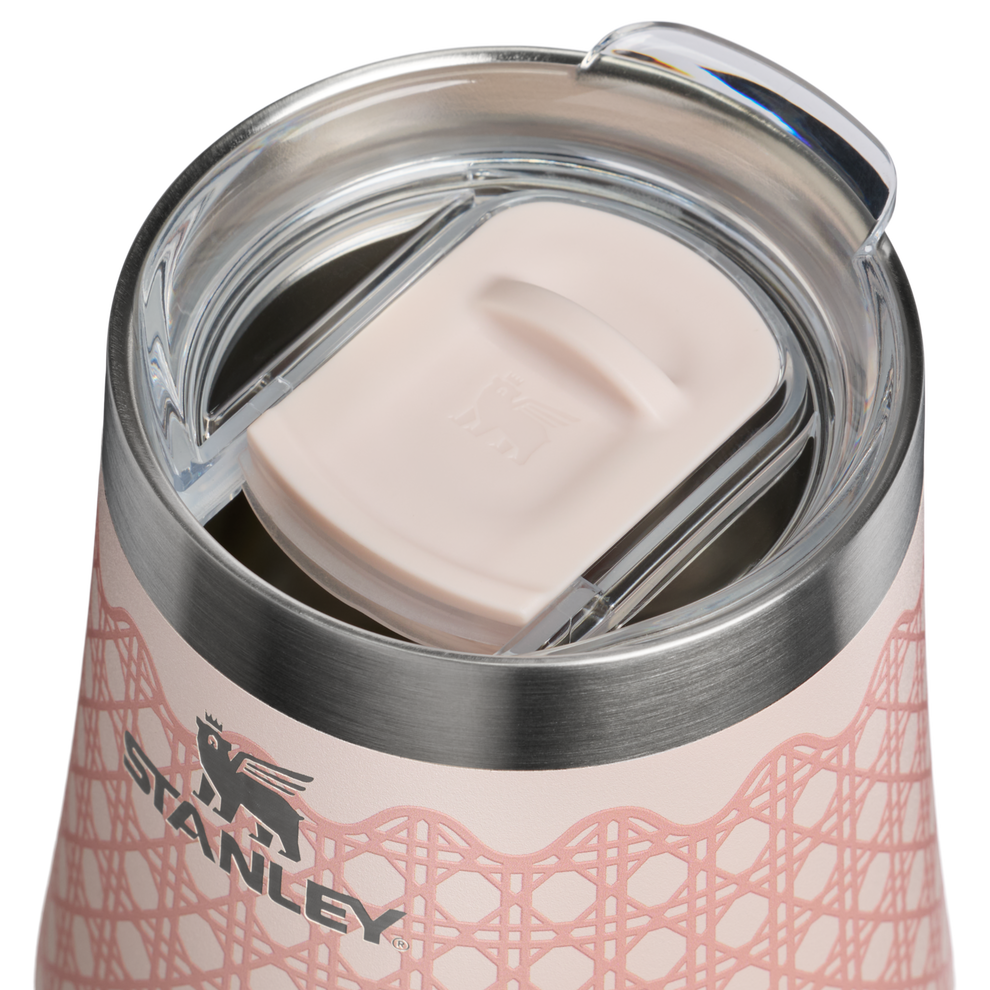 Stanley 1913 The Reserve Wine Tumbler 11 OZ 0.32 L in Rose Quartz Rattan