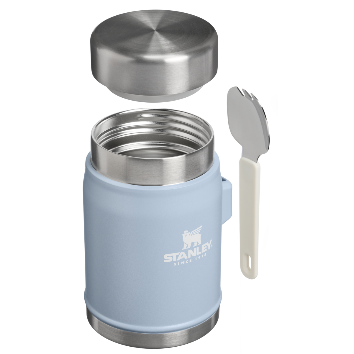 Stanley 1913 Classic Legendary Food Jar + Spork 14 OZ 0.41 L in Blue Dream Stone | Cross Section View