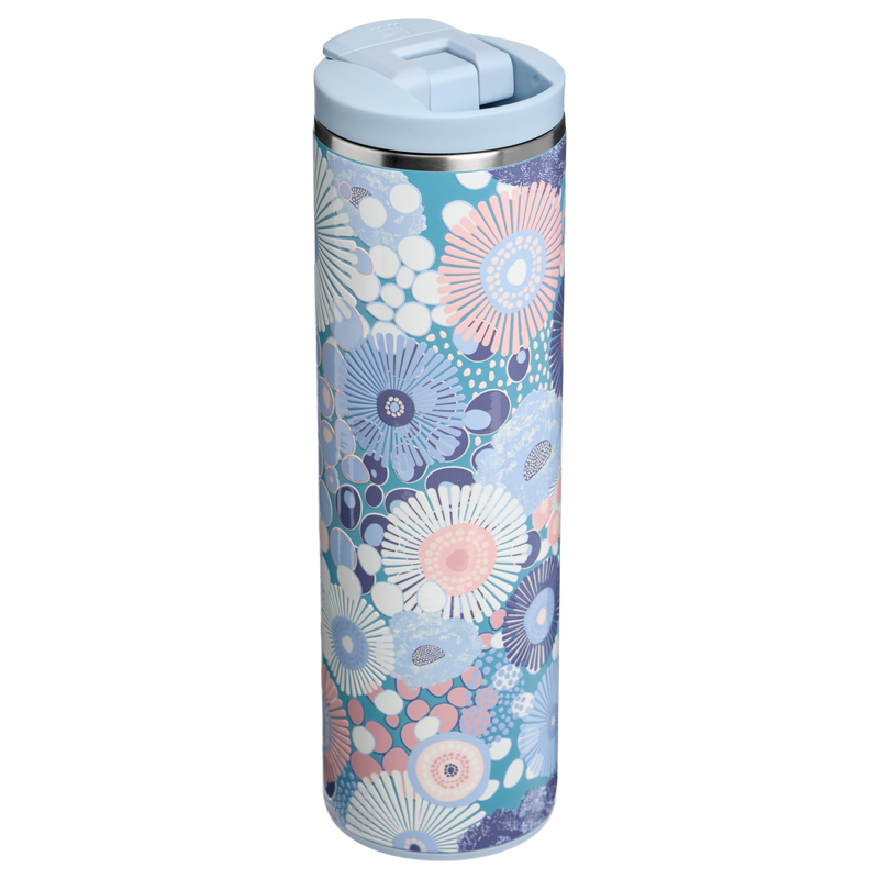 Stanley 1913 The Transit Flip Top Mug 16 OZ 0.47 L in Blue Dream Wildflower | Back View