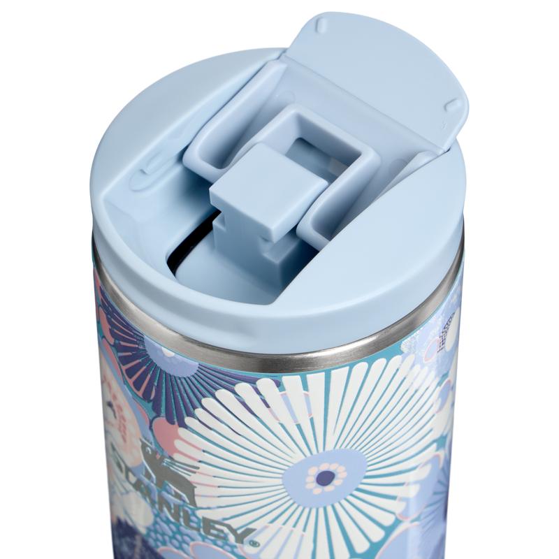 Stanley 1913 The Transit Flip Top Mug 16 OZ 0.47 L in Blue Dream Wildflower | Lid Detailed View