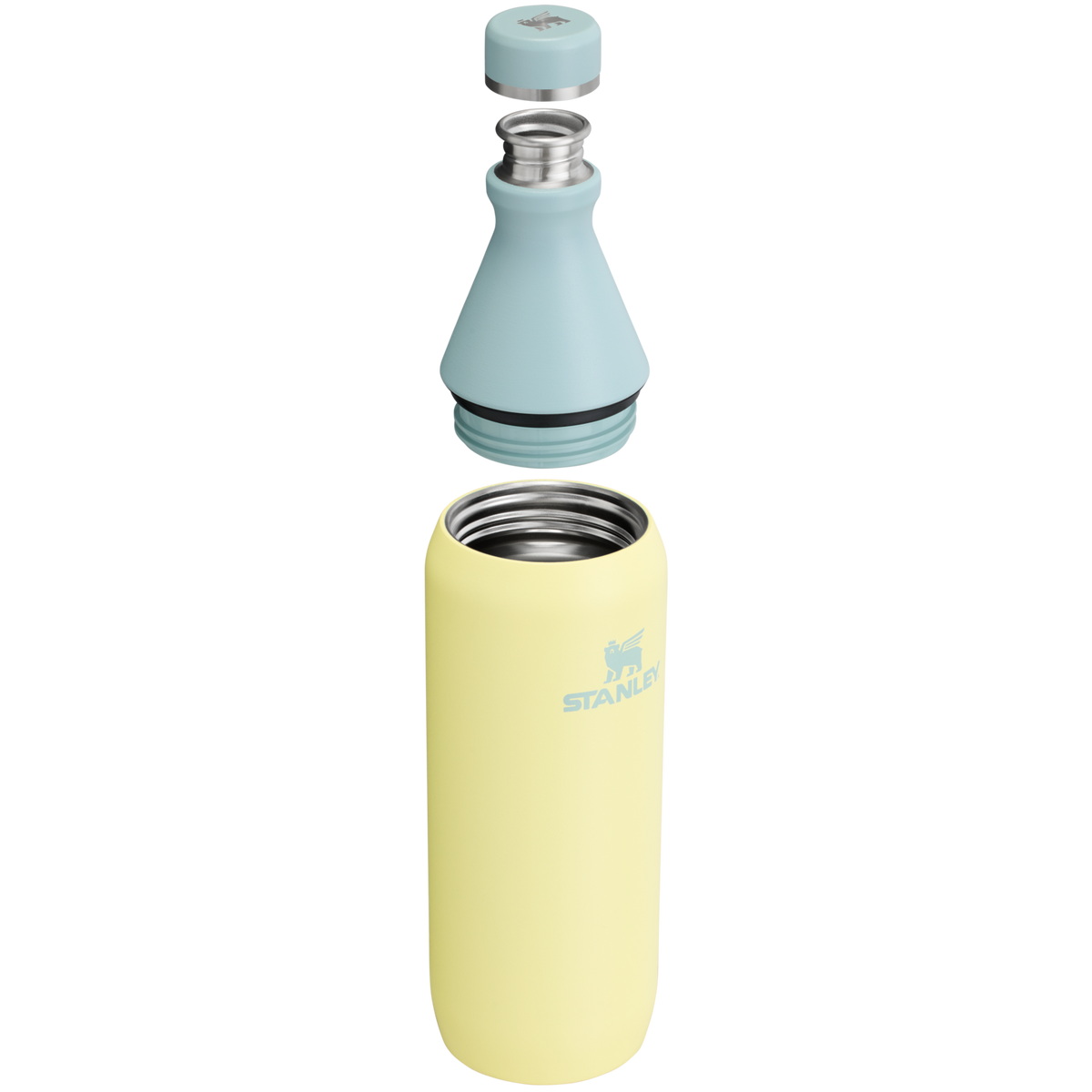 Stanley 1913 All Day Slim Bottle 20 OZ 0.59 L in Pomelo | Cross Section View