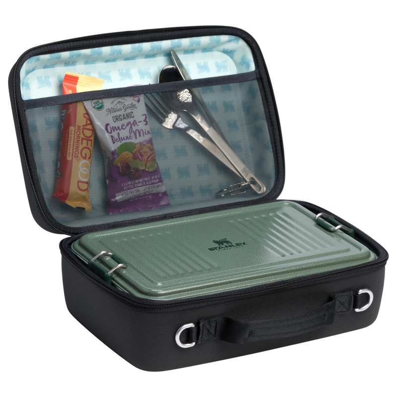 Stanley 1913 All Day Midi Lunch Box 6.3 QT 5.96 L in Black | Open View