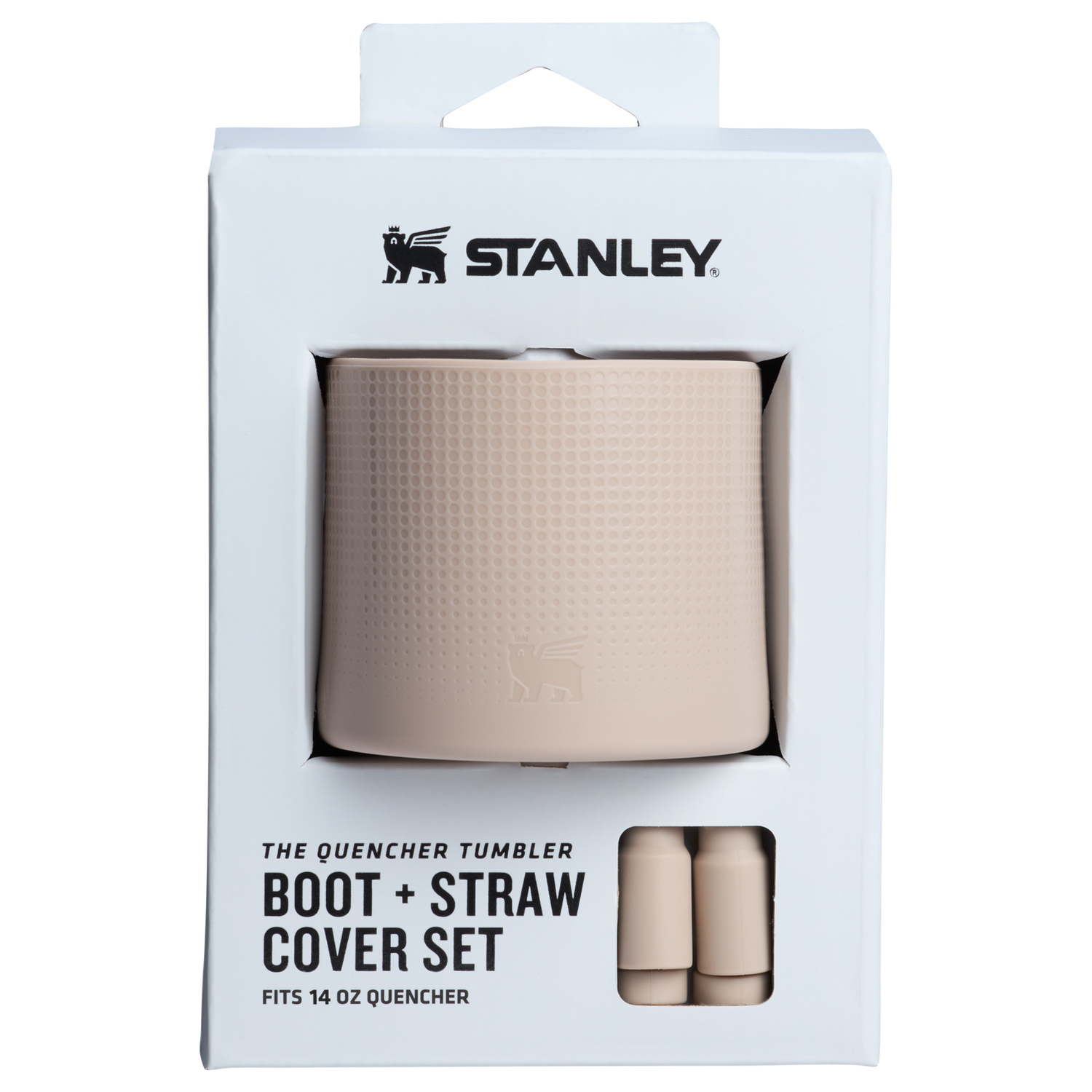 Stanley 1913 Stanley Quencher Boot and Straw Cover Set 14 OZ in Sand / Fits 14-ounce Quencher | Front View