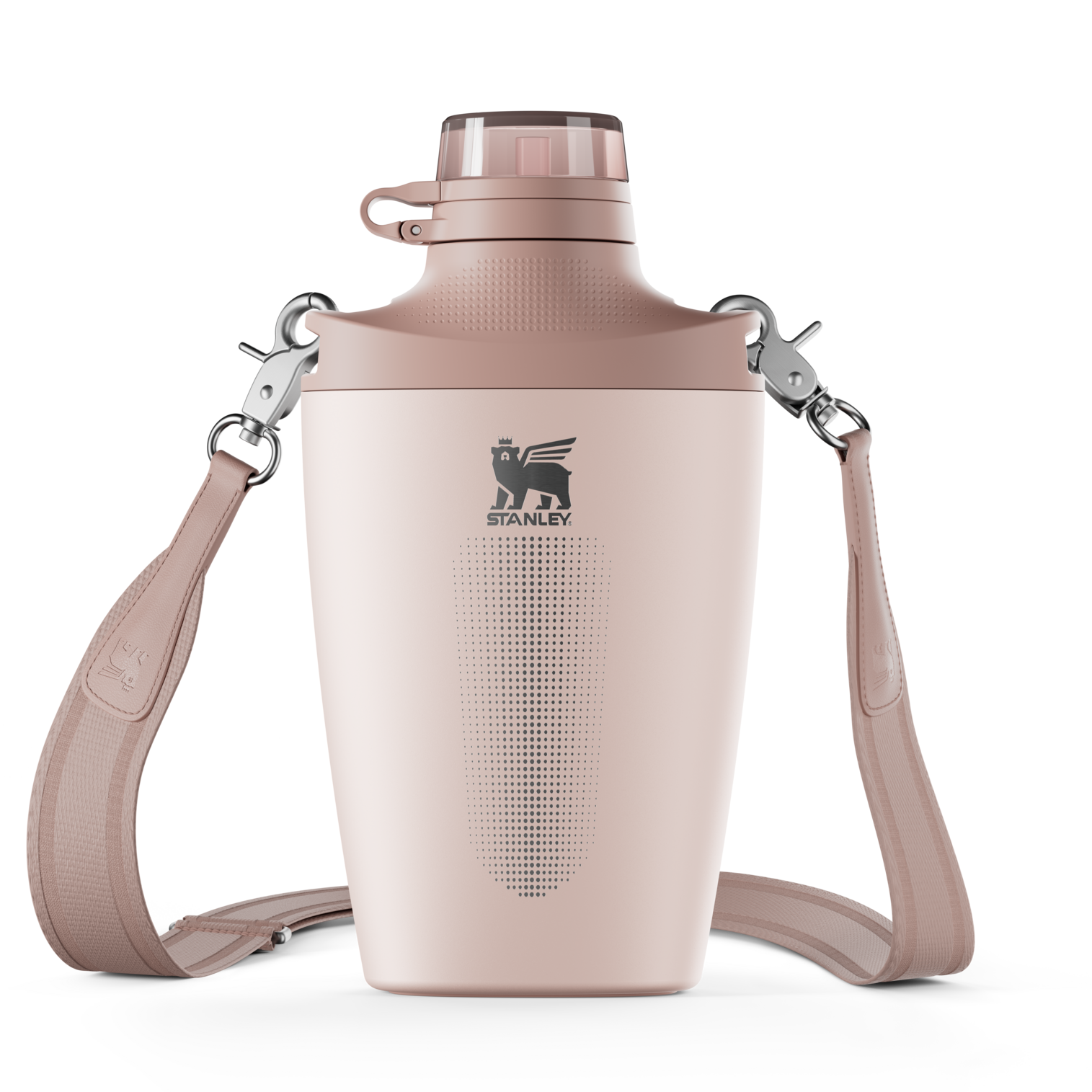 Stanley Crossbody Water Bottle in Rose Quartz Pink