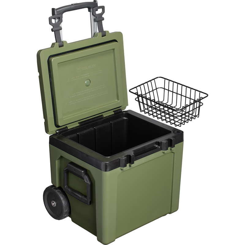 Stanley 1913 The Cold For Days Wheeled Outdoor Cooler 50 QT 47.3 L in Dried Pine | Cross Section View