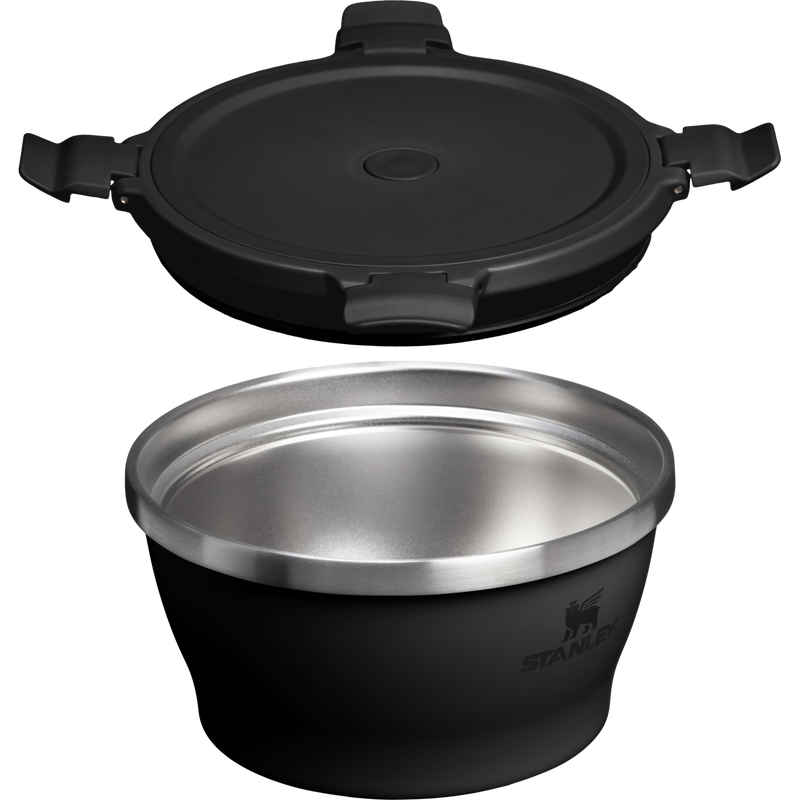 Stanley 1913 Adventure Fresh-To-Table Food Bowl 1 QT 0.94 L in Black 2.0 | Cross Section View