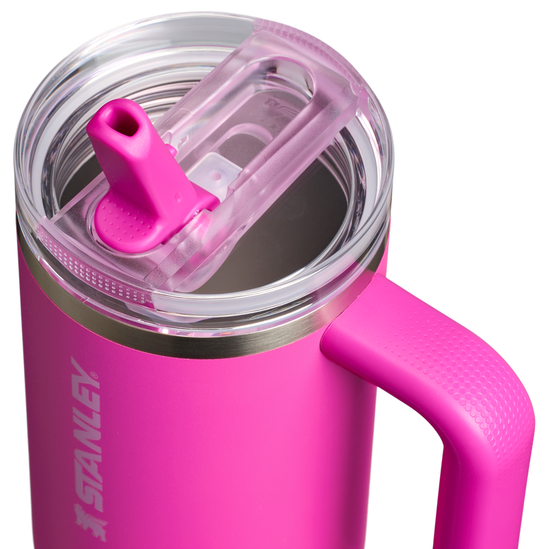 Stanley 1913 The Quencher ProTour Flip Straw Tumbler 30 OZ 0.89 L in Dark Blossom | Lid Detailed View