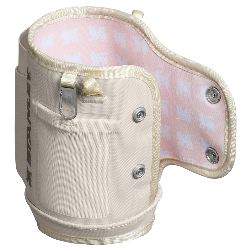 Stanley 1913 The All Day 30 OZ Quencher Carry-All 0.89 L in Cream | Back Open View