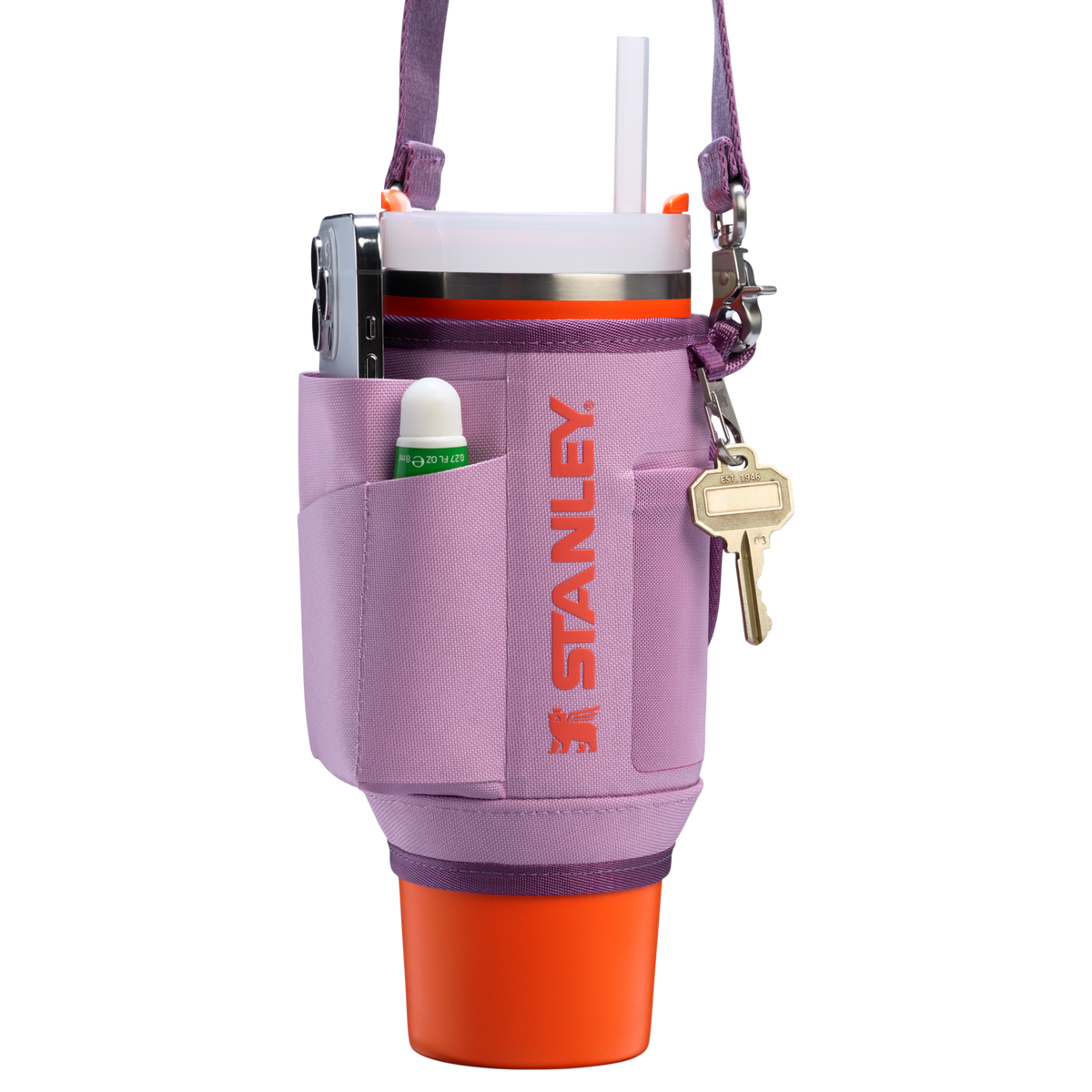 Stanley 1913 The All Day 30 OZ Quencher Carry-All 0.89 L in Lilac | Detailed View