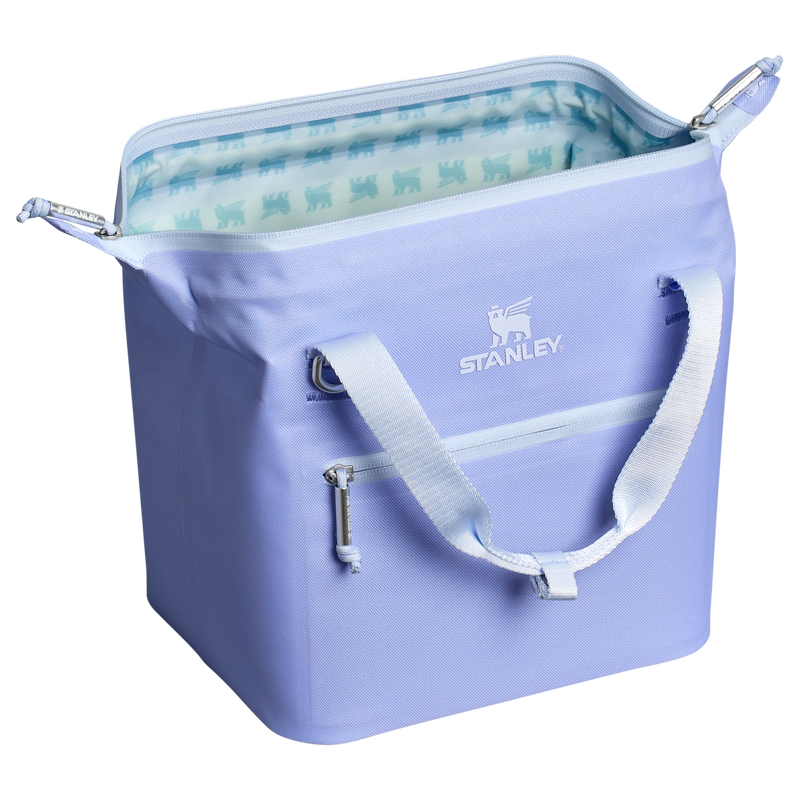 Stanley 1913 The All Day Julienne Mini Cooler 10 Can 7.4 QT 7.0 L in Hydrangea | Open View