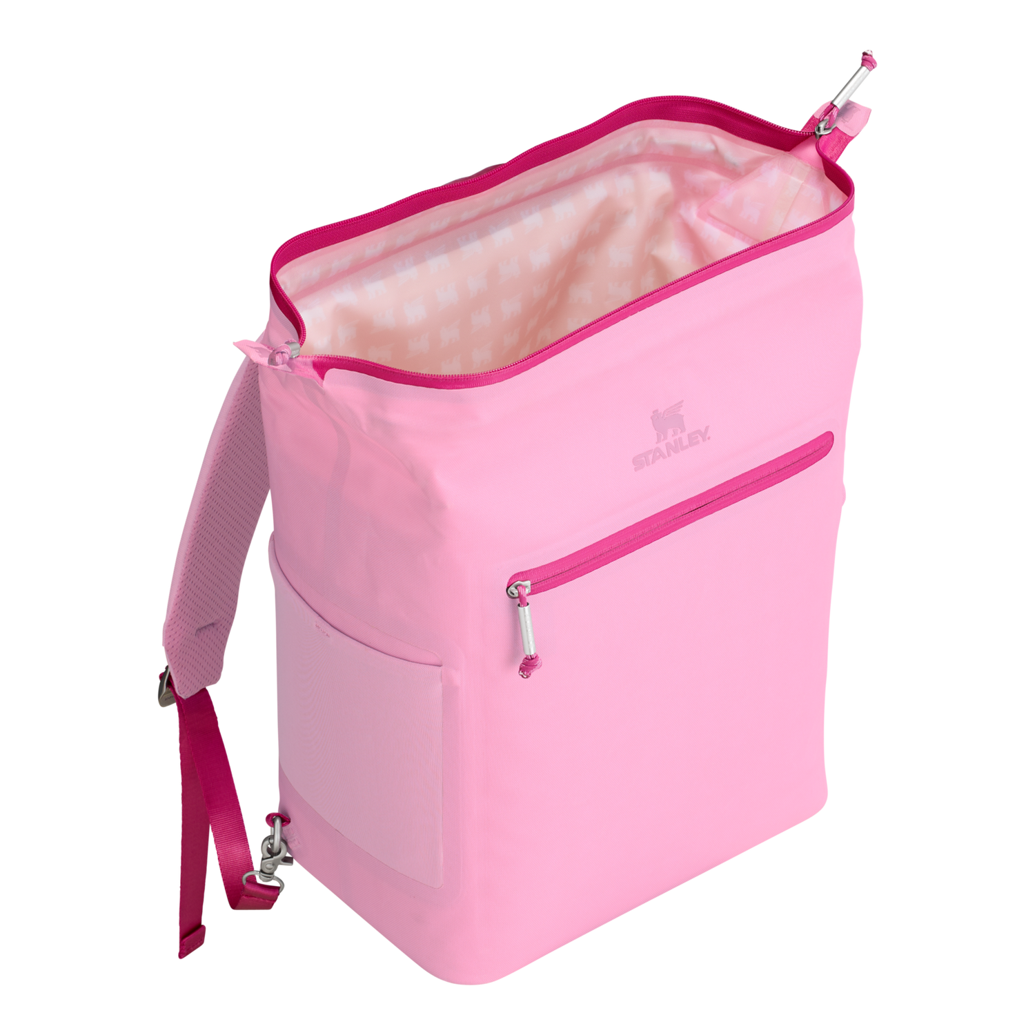 Stanley 1913 The All Day Madeleine Midi Cooler Backpack 20 Can 14.8 QT 14.0 L in Peony | View 2